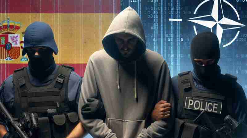 Three Individuals Arrested in Spain for Suspected Hacking Activities against NATO Member States, Concept art for illustrative purpose, tags: spanje drie personen van - Monok