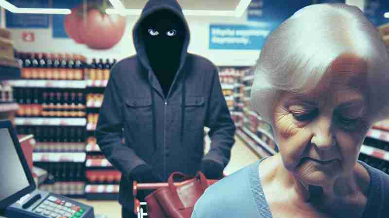 62-Year-Old Thief Sentenced After £2000 Theft from Elderly Woman in Bexleyheath M&S, Concept art for illustrative purpose, tags: vrouw - Monok